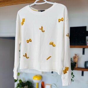 Jane + Delancy Embroidered Pasta Sweater - Size S- NWOT